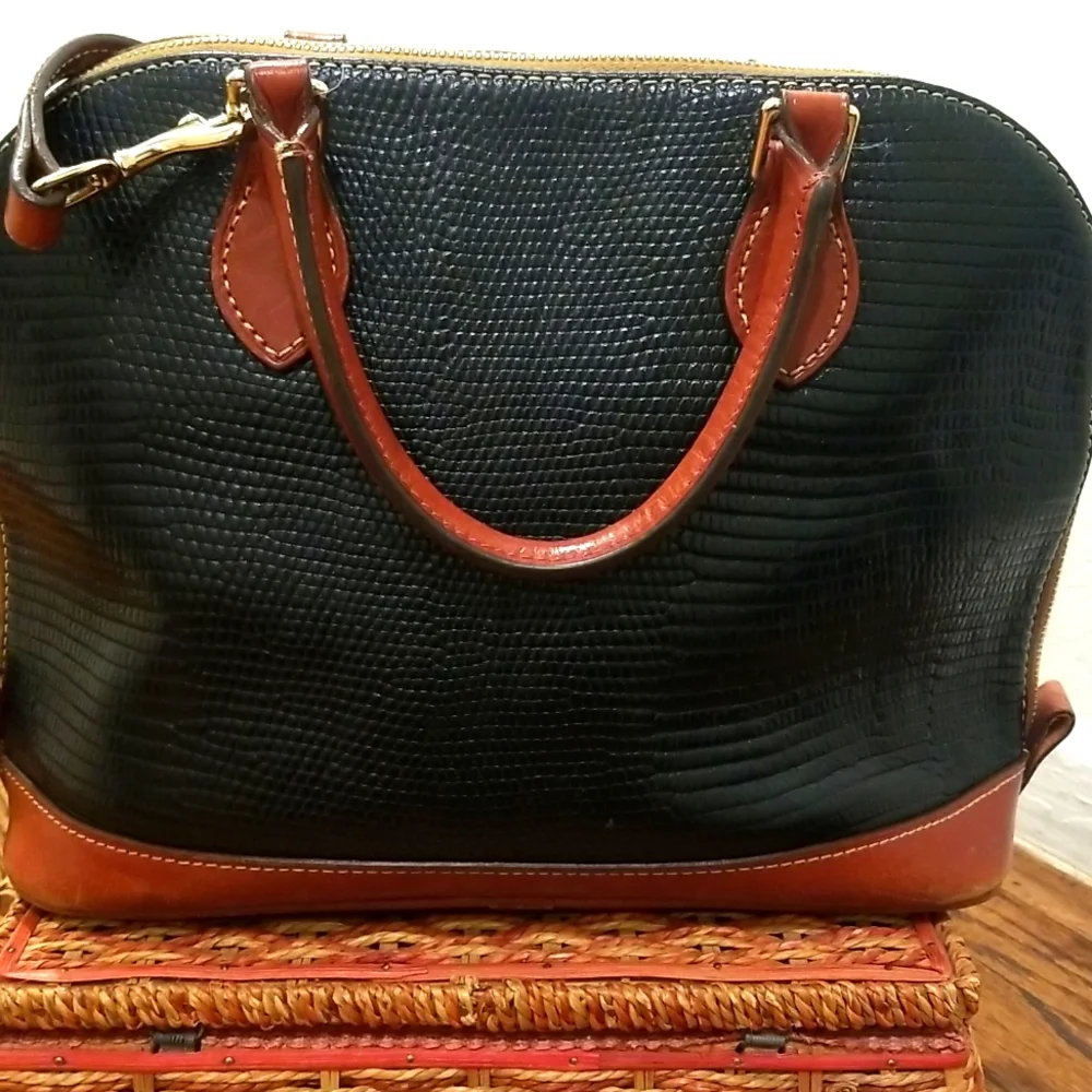 Dooney & Bourke Textured Leather Zip Satchel